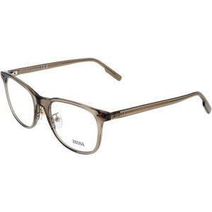 Ermenegildo Zegna, Accessoires, Heren, Bruin, ONE Size, Bruine ronde optische brillen voor mannen