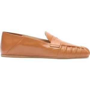 Stuart Weitzman, Schoenen, Dames, Beige, 39 1/2 EU, Brooks Loafer