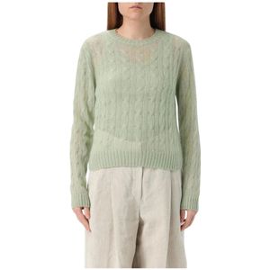 Brunello Cucinelli, Truien, Dames, Groen, XL, Kasjmier, Luxe Cashmere Cardigan Sweater