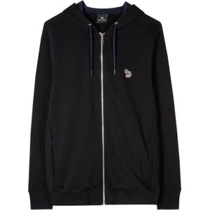 Paul Smith, Sweatshirts & Hoodies, Heren, Zwart, 2Xl, Katoen, Zebra Logo Hoodie