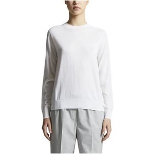 Peserico, Truien, Dames, Wit, 3Xs, Wol, Extra fijne zuivere nieuwe Merino wollen trui
