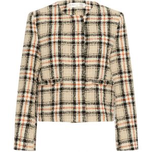 InWear, Jassen, Dames, Beige, L, Korte jas met verborgen knoopsluiting