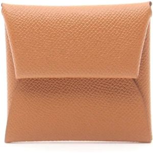 Hermès Vintage, Pre-owned, Dames, Bruin, ONE Size, Leer, Tweedehands leren portemonnees