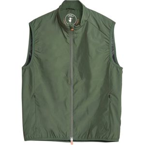 Save The Duck, Jassen, Heren, Groen, M, Polyester, Vegan Eend Sweater Vest