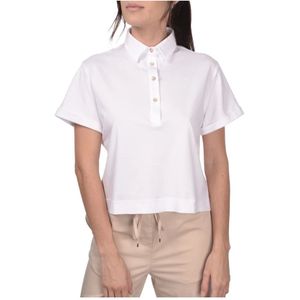 Gran Sasso, Tops, Dames, Wit, S, Katoen, Polo Shirts