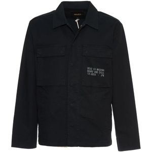 Deus Ex Machina, Jassen, Heren, Zwart, S, Zwarte Surf Shirt Jas & Jas