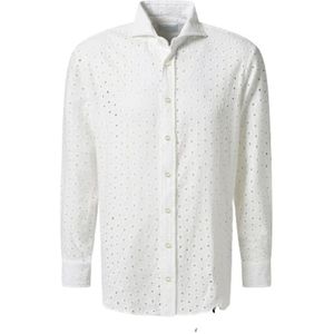 Baldessarini, Overhemden, Heren, Wit, M, Hugh Herenshirt in Klassieke Stijl