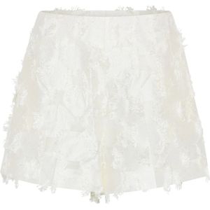 Bruuns Bazaar, Korte broeken, Dames, Wit, M, Shorts met hoge taille en zijrits