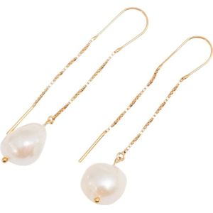 Malababa, Accessoires, Dames, Geel, ONE Size, Elegante Parel Oorbellen