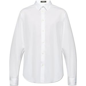 Versace, Overhemden, Heren, Wit, 4Xl, Katoen, Katoenen shirt