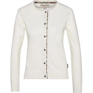 Barbour, Truien, Dames, Wit, XS, Katoen, Stijlvolle Tartan Sweatshirt voor Vrouwen