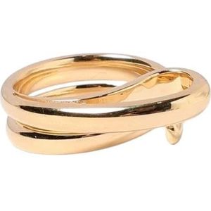 Bottega Veneta, Accessoires, Dames, Geel, 52 MM, Luxe Metalen Ring