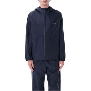 Asics, Jassen, Heren, Blauw, L, Donkerblauwe Outerwear Meadow Jacket