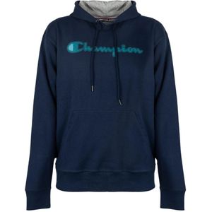 Champion, Sweatshirts & Hoodies, Heren, Blauw, XL, Katoen, Hoodie