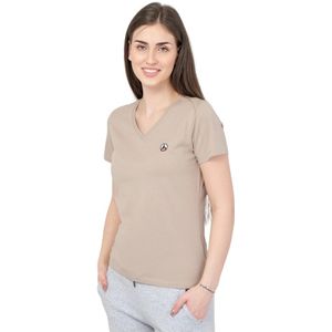 Jott, Tops, Dames, Beige, S, Katoen, V-hals T-shirt