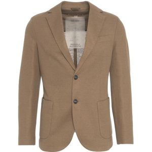 Circolo 1901, Jassen, Heren, Bruin, L, Bruine Blazer Easy Jacket