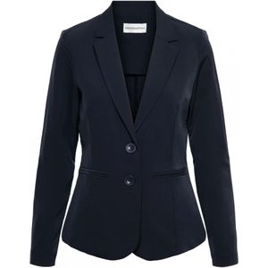 &Co Woman, Jassen, Dames, Blauw, 2Xl, Wol, Blazer dames, stijlvol en elegant