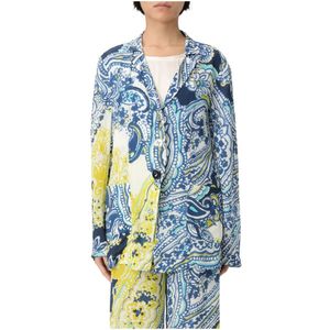 Maliparmi, Jassen, Dames, Veelkleurig, L, Arabesque Jas voor Vrouwen