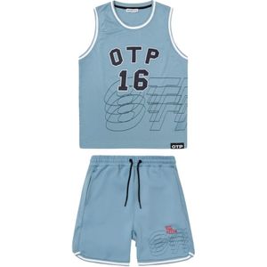 Off The Pitch, Sport, Heren, Blauw, L, Katoen, Blauw Basketbal Zomer Set Heren