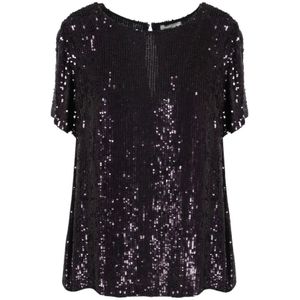 P.a.r.o.s.h., Blouses & Shirts, Dames, Paars, S, Pailletten, Blouses