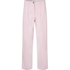Samsøe Samsøe, Broeken, Dames, Roze, S, Katoen, Salix Broek