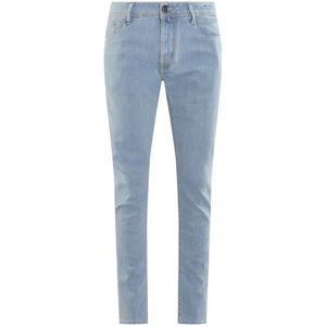 Jacob Cohën, Jeans, Heren, Blauw, W36, Super Slim Fit Herenbroek