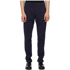 Dondup, Broeken, Heren, Blauw, W36, Stretch Jersey Broek