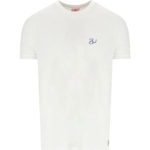 Bob, Tops, Heren, Wit, L, Katoen, T-Shirts