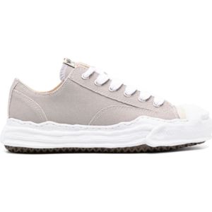 Mihara Yasuhiro, Schoenen, Heren, Grijs, 41 EU, Grijze Canvas Lage Sneaker