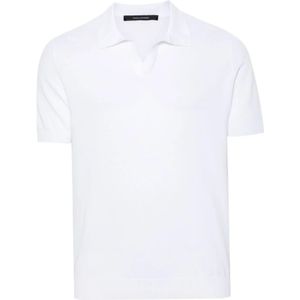 Tagliatore, Tops, Heren, Wit, L, Polo Shirts