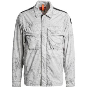 Parajumpers, Jassen, Heren, Grijs, XL, Nylon, Waterdichte Berg Overshirt