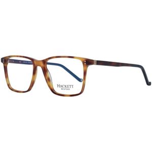 Hackett, Accessoires, Heren, Bruin, ONE Size, Bruine Rechthoekige Optische Brillen met Blauw Filter