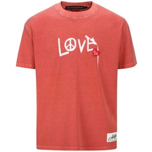 Andersson Bell, Tops, Heren, Rood, S, Rode T-shirts en Polos