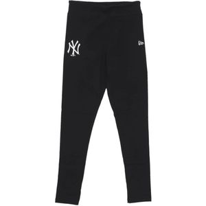 New Era, Broeken, Dames, Zwart, M, Katoen, Yankees Baseball Leggings Zwart/Wit