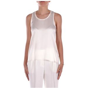Manila Grace, Tops, Dames, Beige, L, Beige T-shirts en Polos met Logo