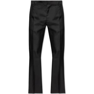 Dsquared2, Broeken, Heren, Zwart, S, Wol, Broeken met Logo