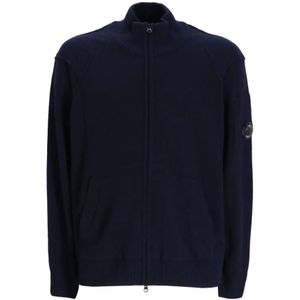 C.p. Company, Truien, Heren, Blauw, L, Wol, Blauwe Wafel-Gebr. Vest