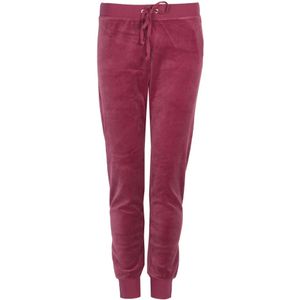 Juicy Couture, Broeken, Dames, Rood, S, Katoen, Taps toelopende joggingbroek met trekkoord