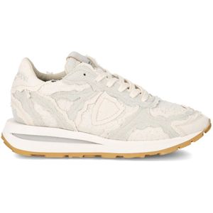 Philippe Model, Schoenen, Dames, Beige, 37 EU, Katoen, Sneakers Tropez Haute Running