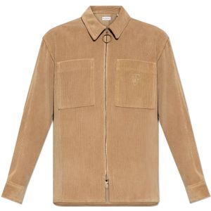 Burberry, Jassen, Heren, Beige, 2Xl, Corduroy Jas