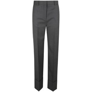 Valentino Garavani, Broeken, Dames, Grijs, S, Elegante Broek