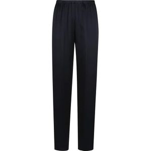 Forte Forte, Broeken, Dames, Blauw, XS, Blauwe Broek voor Chique Uitjes
