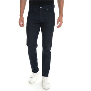 Harmont & Blaine, Jeans, Heren, Blauw, W42, Denim, Slim-Fit Denim Jeans