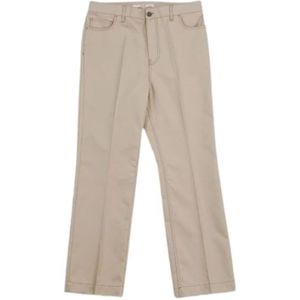 Valentino, Broeken, Heren, Beige, M, Katoen, Rechte broek van katoen