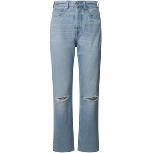 Pepe Jeans, Jeans, Dames, Blauw, W26 L30, Denim, Urban Style Denim Broek