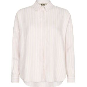 MOS Mosh, Blouses & Shirts, Dames, Roze, M, Polyester, Klassiek Gestreept Overhemd