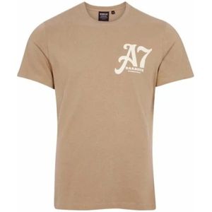 Barbour, Tops, Heren, Bruin, M, Katoen, Vintage-geïnspireerde Legendary A7 T-shirt Bruin