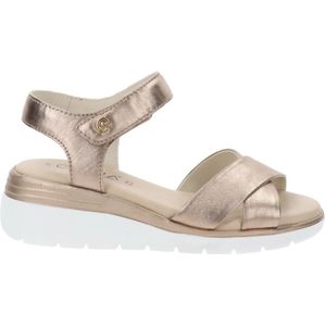 Cinzia Soft, Schoenen, Dames, Beige, 37 EU, Leren sandalen voor vrouwen