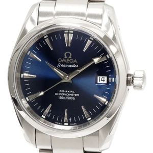 Omega Vintage, Pre-owned, Heren, Blauw, ONE Size, Pre-owned Metal watches