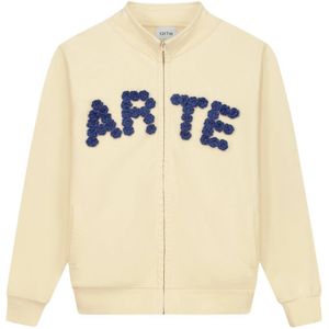 Arte Antwerp, Sweatshirts & Hoodies, Heren, Wit, XL, Gehaakte bloemen track jacket in room
